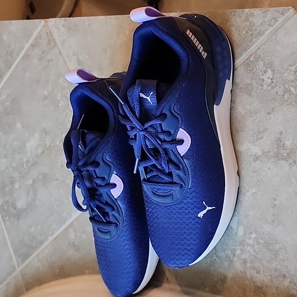 Puma Blue Athletic Shoes